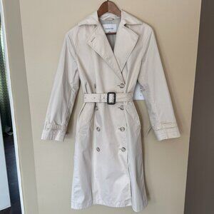 Babaton Trench Coat - 2XS - Beige Belted - Aritzia - Like New